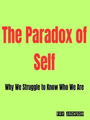 cover image of The Paradox of Self